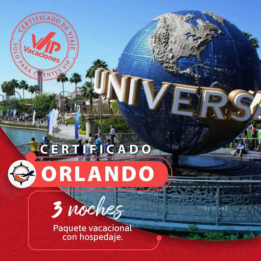 Certificado Orlando por 3 Noches