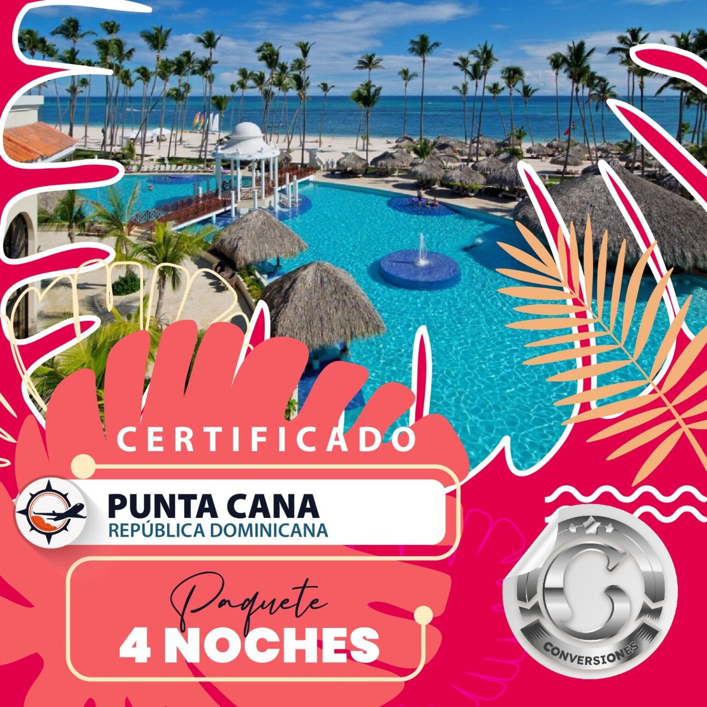 Certificado Punta Cana - República Dominicana 4 Noches