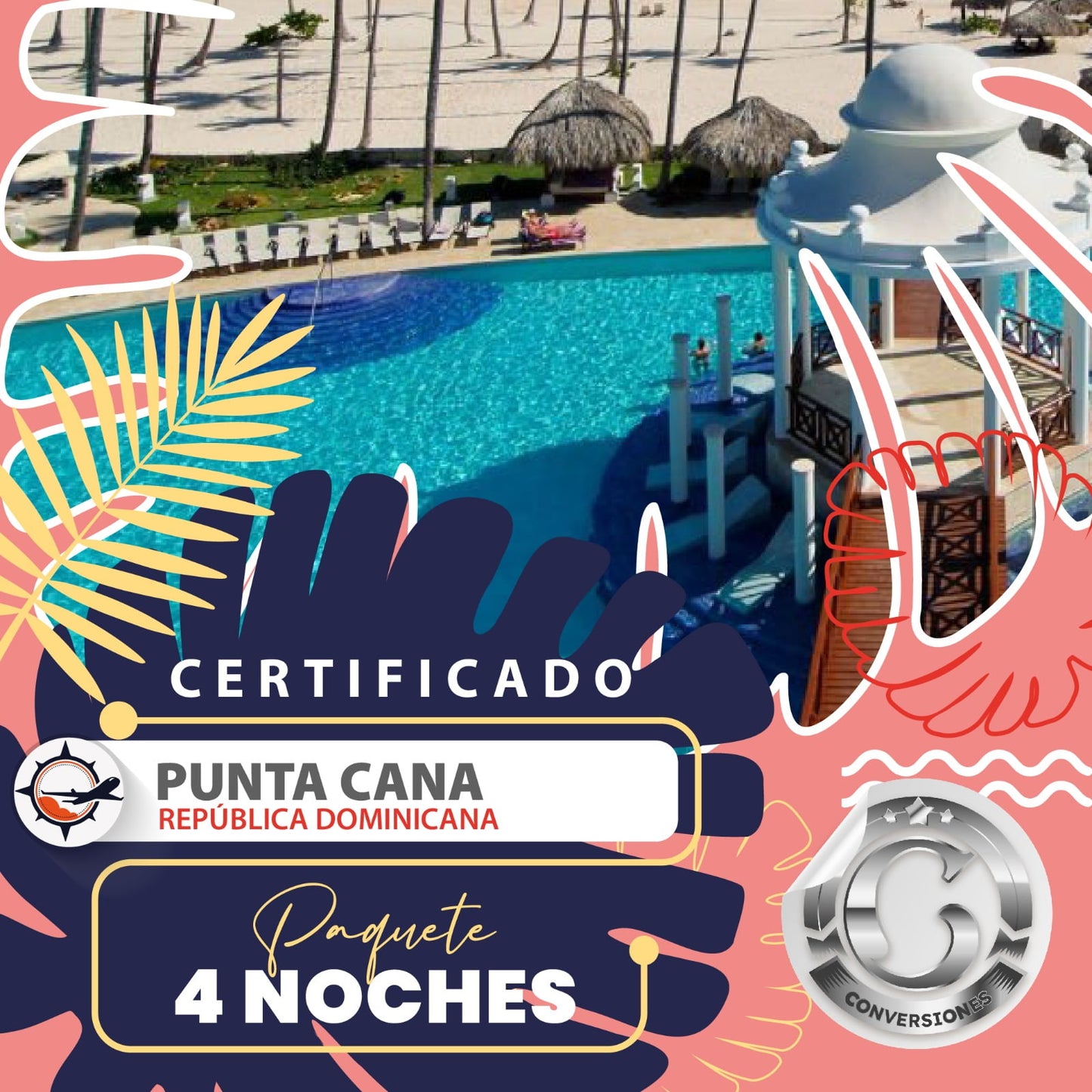 Certificado Punta Cana - República Dominicana 4 Noches